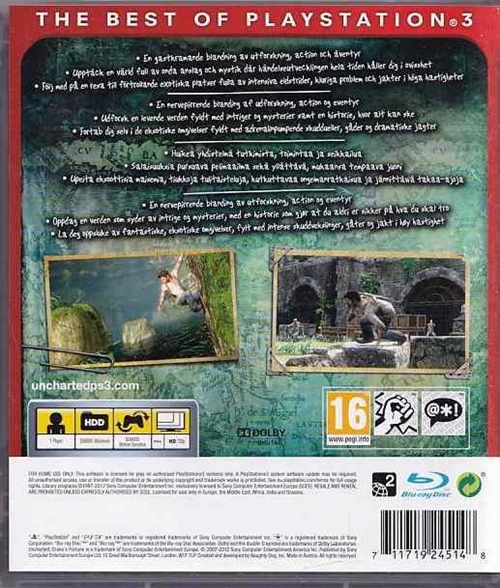 Uncharted Drakes Fortune - Essentials - PS3 (B Grade) (Genbrug)